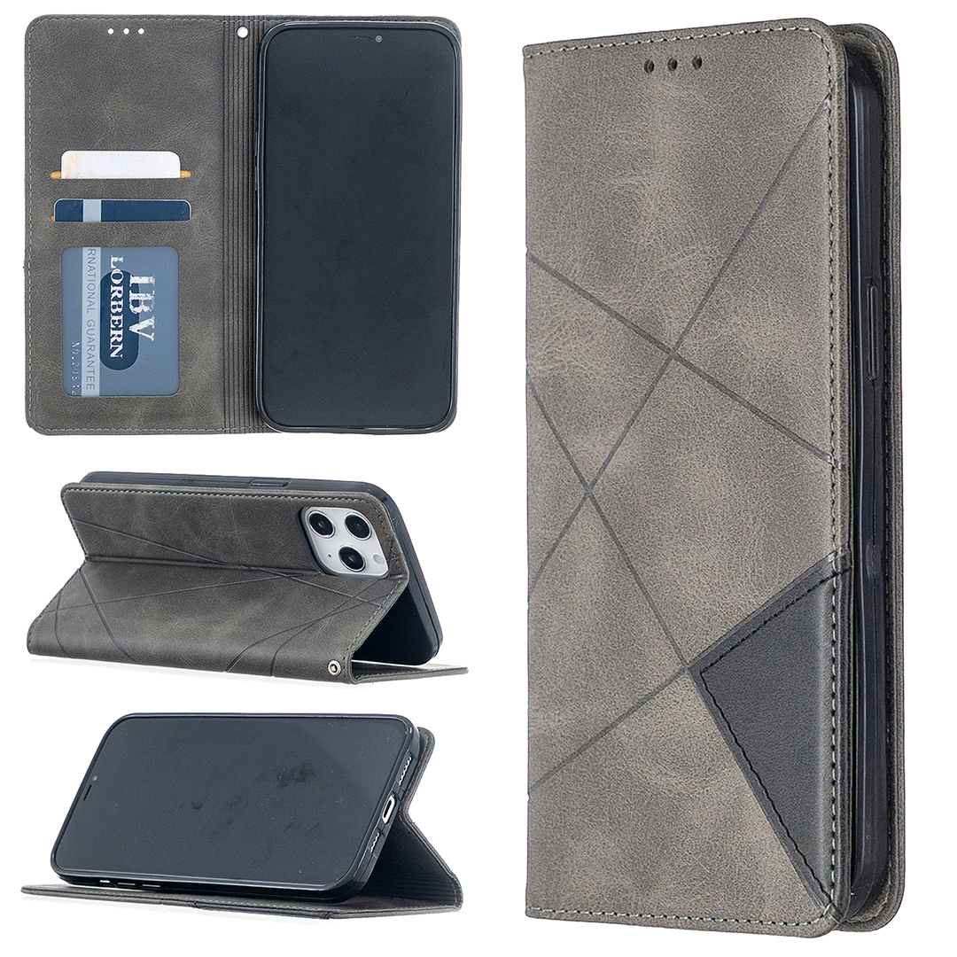 Geometric Pattern Leather Stand Case with Card Slots for iPhone 12 Pro Max 6.7-inch - Grey, iPhone 12 Pro Max
Geometric Pattern Leather Stand Case with Card Slots for iPhone 12 Pro Max 6.7-inch - Grey, iPhone 12 Pro Max