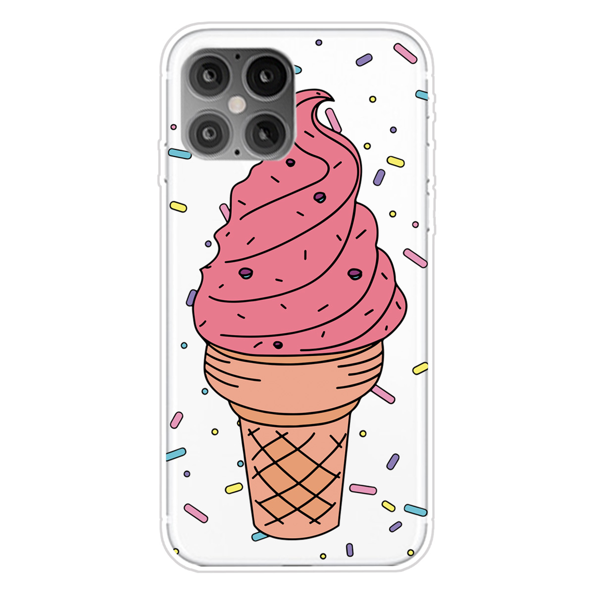Pattern Printing TPU Soft Phone Cover for iPhone 12 Pro Max 6.7 inch - Ice Cream, iPhone 12 Pro Max
Pattern Printing TPU Soft Phone Cover for iPhone 12 Pro Max 6.7 inch - Ice Cream, iPhone 12 Pro Max