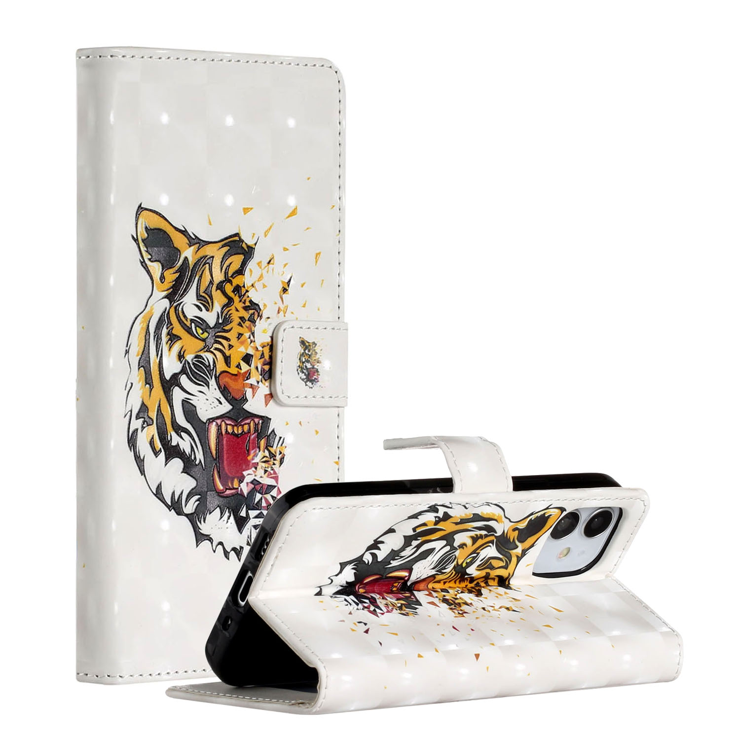 Light Spot Decor Patterned Phone Cover Wallet Leather Case for iPhone 12 Pro Max 6.7 inch - Tiger, iPhone 12 Pro Max
Light Spot Decor Patterned Phone Cover Wallet Leather Case for iPhone 12 Pro Max 6.7 inch - Tiger, iPhone 12 Pro Max