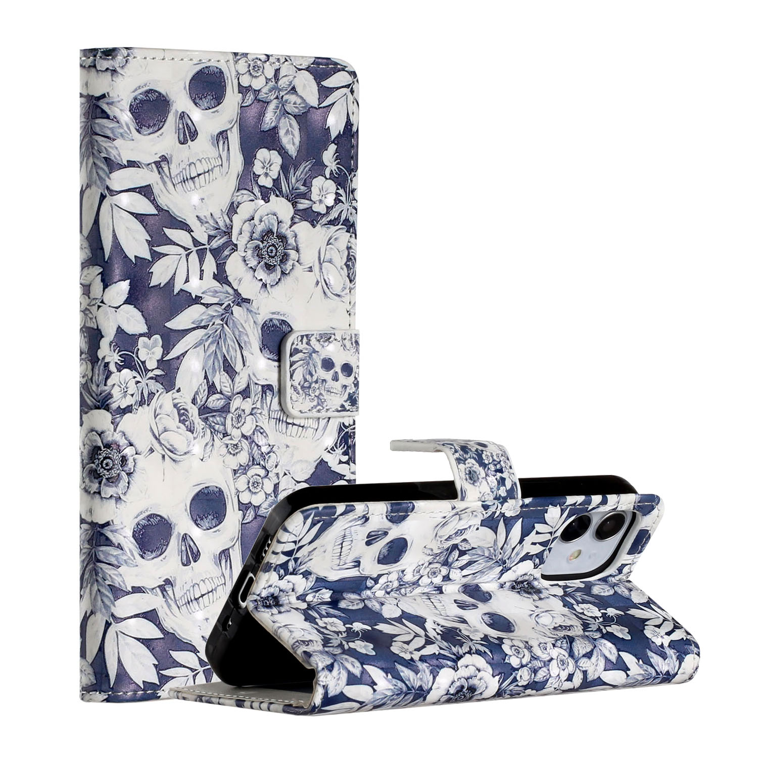 Light Spot Decor Patterned Phone Cover Wallet Leather Case for iPhone 12 Pro Max 6.7 inch - Skull, iPhone 12 Pro Max
Light Spot Decor Patterned Phone Cover Wallet Leather Case for iPhone 12 Pro Max 6.7 inch - Skull, iPhone 12 Pro Max