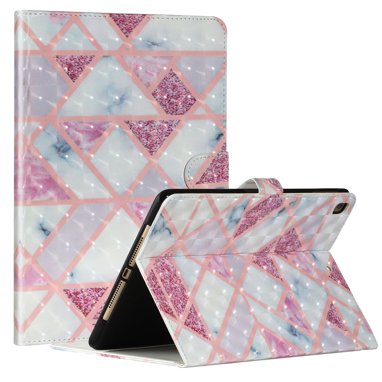 Light Spot Decor Pattern Printing Smart Leather Stand Tablet Case for iPad 9.7-inch (2018)/(2017)/iPad Pro 9.7 inch (2016)/Air 2/Air (2013) - Pink Marble Pattern, iPad 9.7-inch (2018)
Light Spot Decor Pattern Printing Smart Leather Stand Tablet Case for iPad 9.7-inch (2018)/(2017)/iPad Pro 9.7 inch (2016)/Air 2/Air (2013) - Pink Marble Pattern, iPad 9.7-inch (2018)