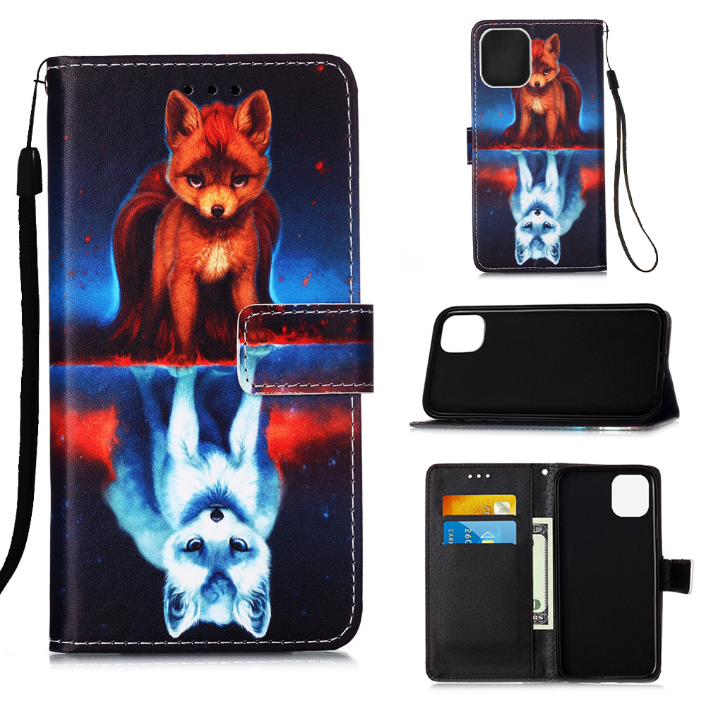 Pattern Printing with Wallet Leather Cover for iPhone 12 Pro/12 - Two Foxes, iPhone 12
Pattern Printing with Wallet Leather Cover for iPhone 12 Pro/12 - Two Foxes, iPhone 12