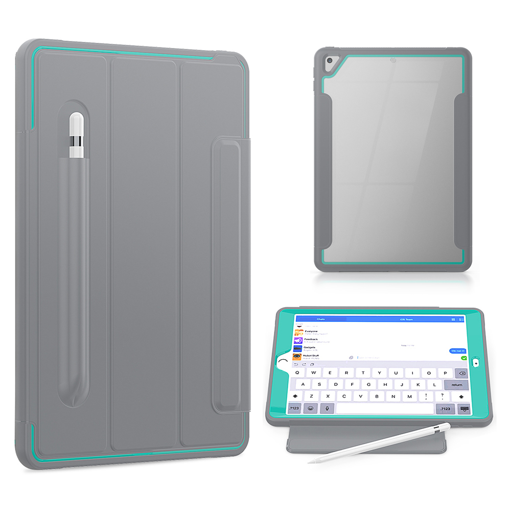 Кожа Pu+акрил+пк+tpu Три-разгона Для Ipad 10.2 (2021)/(2020)/(2019) - Серый/голубой, iPad 10.2 (2020)
Кожа Pu+акрил+пк+tpu Три-разгона Для Ipad 10.2 (2021)/(2020)/(2019) - Серый/голубой, iPad 10.2 (2020)