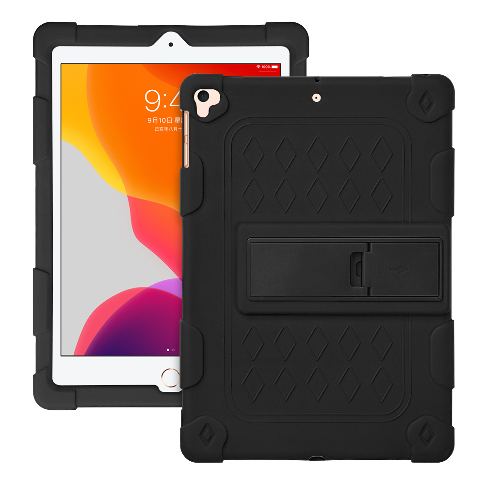 With Hanging Rope Kickstand PC + Silicone Cover for iPad 10.2 (2021)/(2020)/(2019)/iPad Air 10.5 inch (2019) - Black, iPad 10.2 (2020)
With Hanging Rope Kickstand PC + Silicone Cover for iPad 10.2 (2021)/(2020)/(2019)/iPad Air 10.5 inch (2019) - Black, iPad 10.2 (2020)