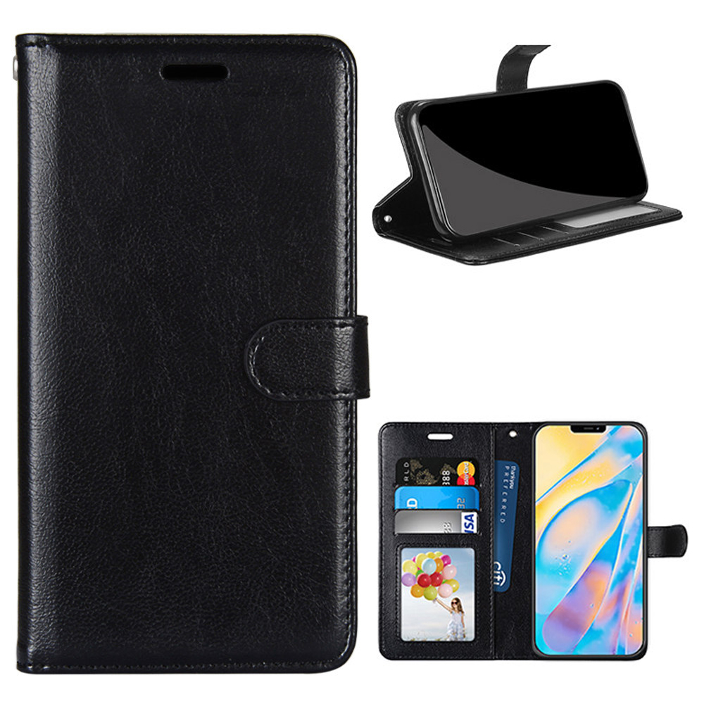 Protective Leather Shell with Wallet Stand for iPhone 12 Pro Max 6.7 inch - Black, iPhone 12 Pro Max
Protective Leather Shell with Wallet Stand for iPhone 12 Pro Max 6.7 inch - Black, iPhone 12 Pro Max