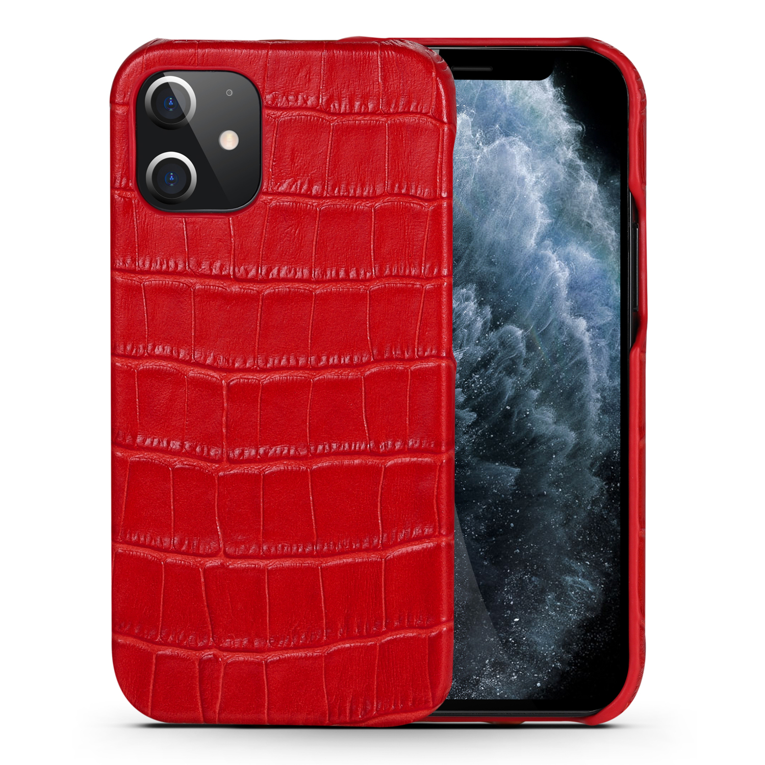 Crocodile Texture Genuine Leather Coated Plastic Phone Case for iPhone 12 mini - Red, iPhone 12 mini
Crocodile Texture Genuine Leather Coated Plastic Phone Case for iPhone 12 mini - Red, iPhone 12 mini