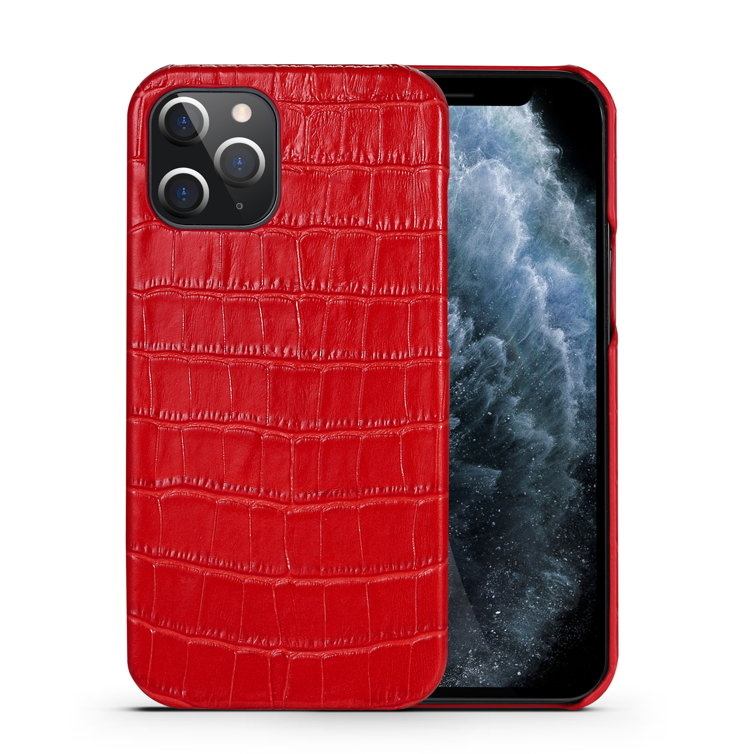 Crocodile Texture Genuine Leather Coated Plastic Phone Case for iPhone 12 Pro/12 - Red, iPhone 12 Pro
Crocodile Texture Genuine Leather Coated Plastic Phone Case for iPhone 12 Pro/12 - Red, iPhone 12 Pro