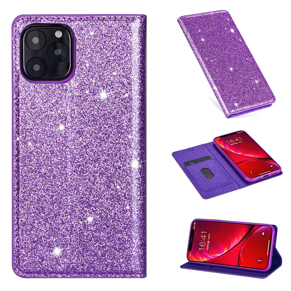 Flash Powder Stand Leather Card Holder Case for iPhone 12 mini - Purple, iPhone 12 mini
Flash Powder Stand Leather Card Holder Case for iPhone 12 mini - Purple, iPhone 12 mini