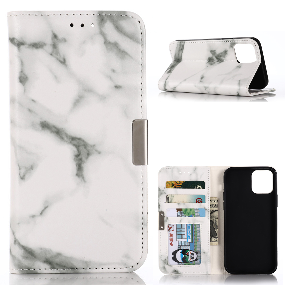 Marble Pattern Leather Protector Wallet Stand Case for iPhone 12 Pro/12 - White, iPhone 12
Marble Pattern Leather Protector Wallet Stand Case for iPhone 12 Pro/12 - White, iPhone 12