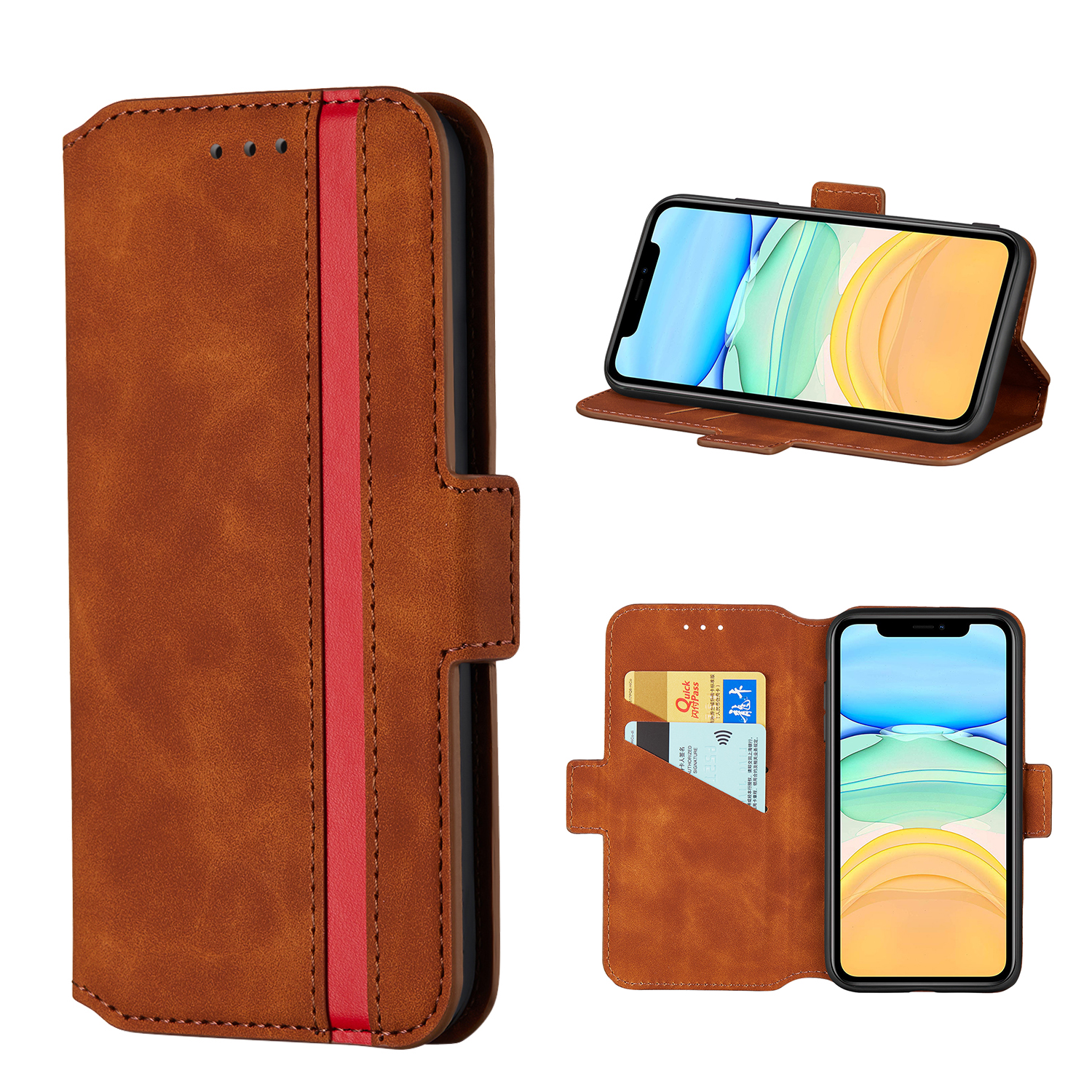 Vintage Splicing Matte Flip Leather Protector for iPhone 12 Shell / iPhone 12 Pro Case - Brown, iPhone 12
Vintage Splicing Matte Flip Leather Protector for iPhone 12 Shell / iPhone 12 Pro Case - Brown, iPhone 12