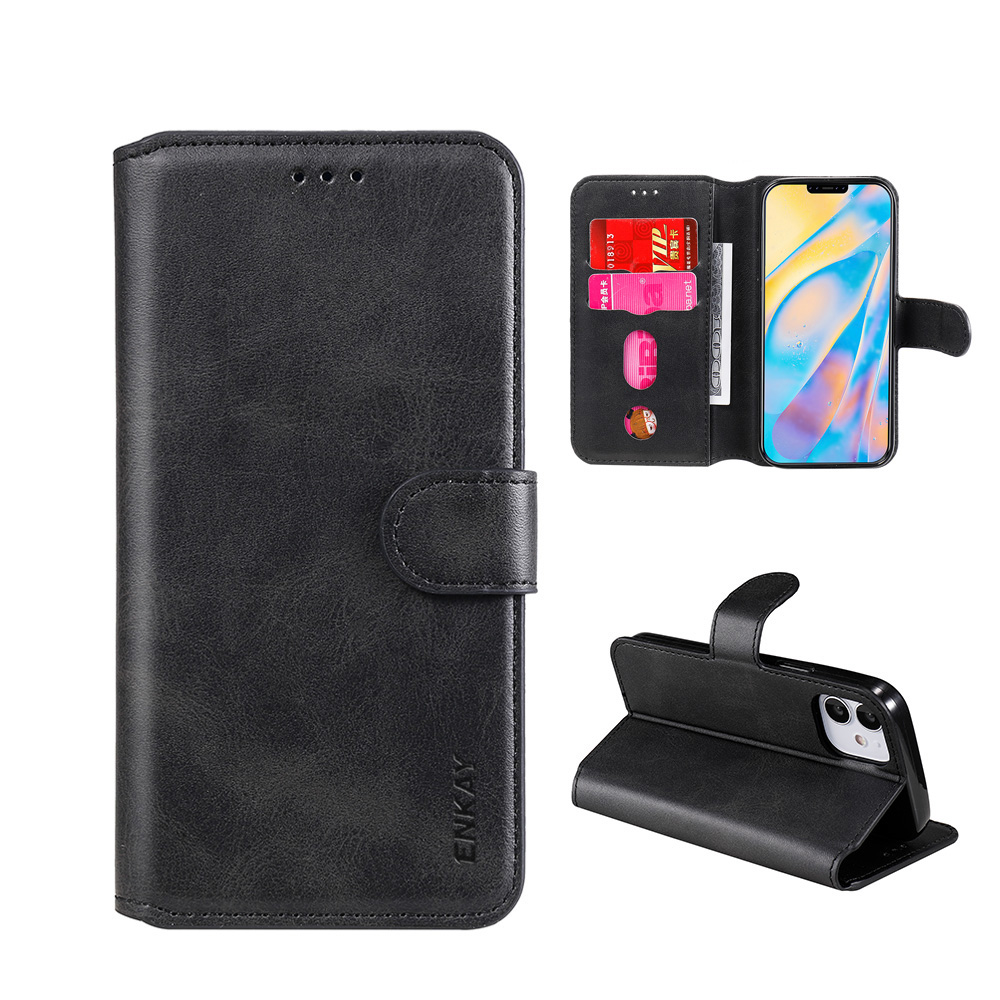 Enkay Enk-puc022 PU Leather + TPU Cover Cover Для Iphone 12 Pro/12 Phone Shell - Черный, iPhone 12 Pro
Enkay Enk-puc022 PU Leather + TPU Cover Cover Для Iphone 12 Pro/12 Phone Shell - Черный, iPhone 12 Pro