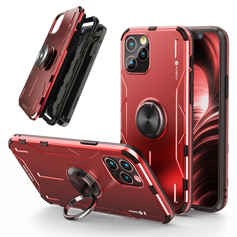 Drop-proof Kickstand Protective Case for iPhone 12 Pro Max Metal Phone Cover - Red, iPhone 12 Pro Max
Drop-proof Kickstand Protective Case for iPhone 12 Pro Max Metal Phone Cover - Red, iPhone 12 Pro Max