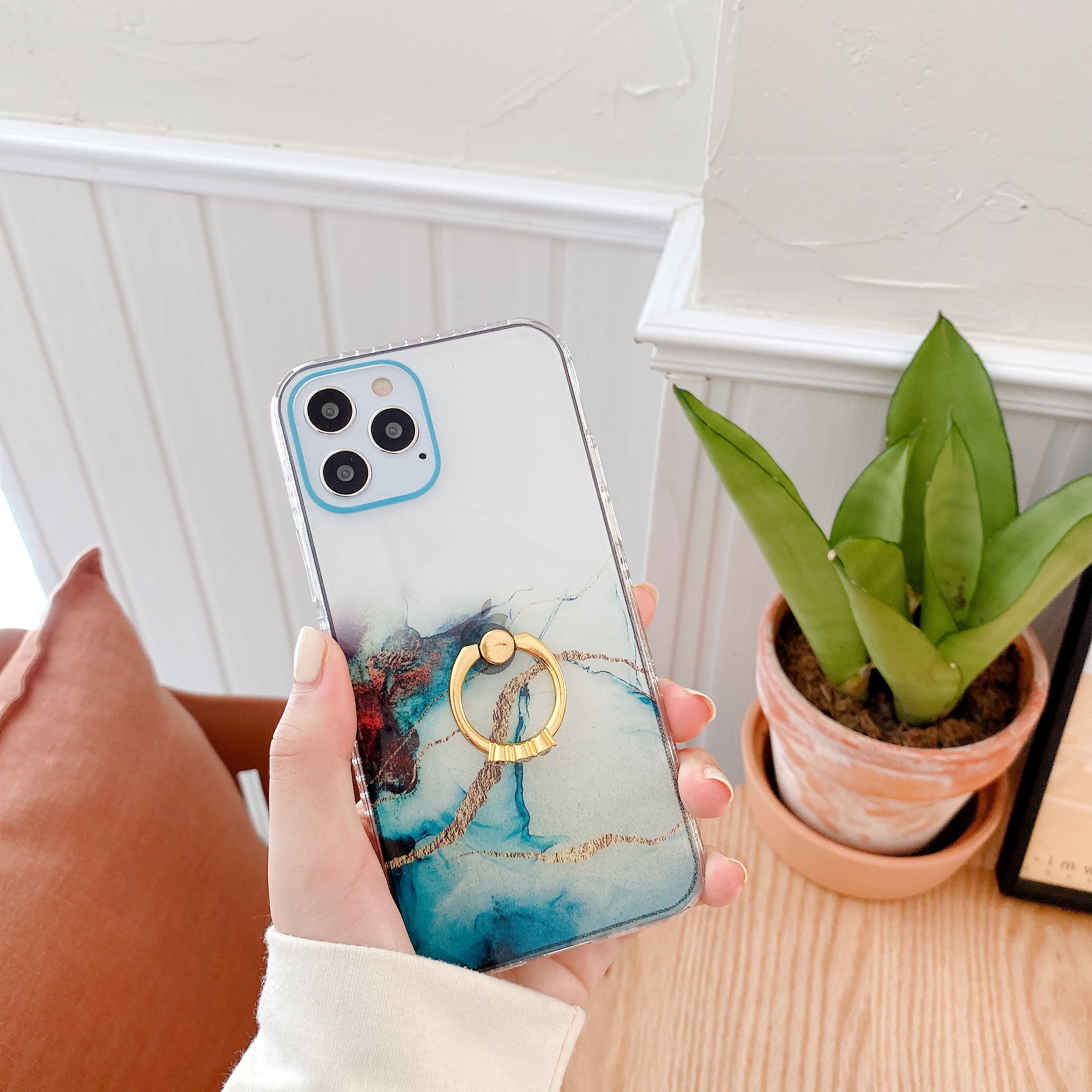 Natural Series Rendering Style Kickstand PC+TPU Combo Case for iPhone 12 Pro Max - Green, iPhone 12 Pro Max
Natural Series Rendering Style Kickstand PC+TPU Combo Case for iPhone 12 Pro Max - Green, iPhone 12 Pro Max