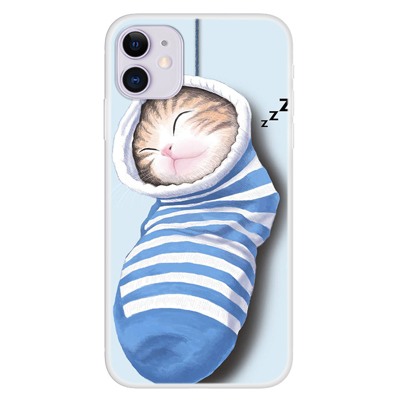 Pattern Printing TPU Back Case for iPhone 12 Pro/12 Soft Cover - Sleeping Cat, iPhone 12 Pro
Pattern Printing TPU Back Case for iPhone 12 Pro/12 Soft Cover - Sleeping Cat, iPhone 12 Pro