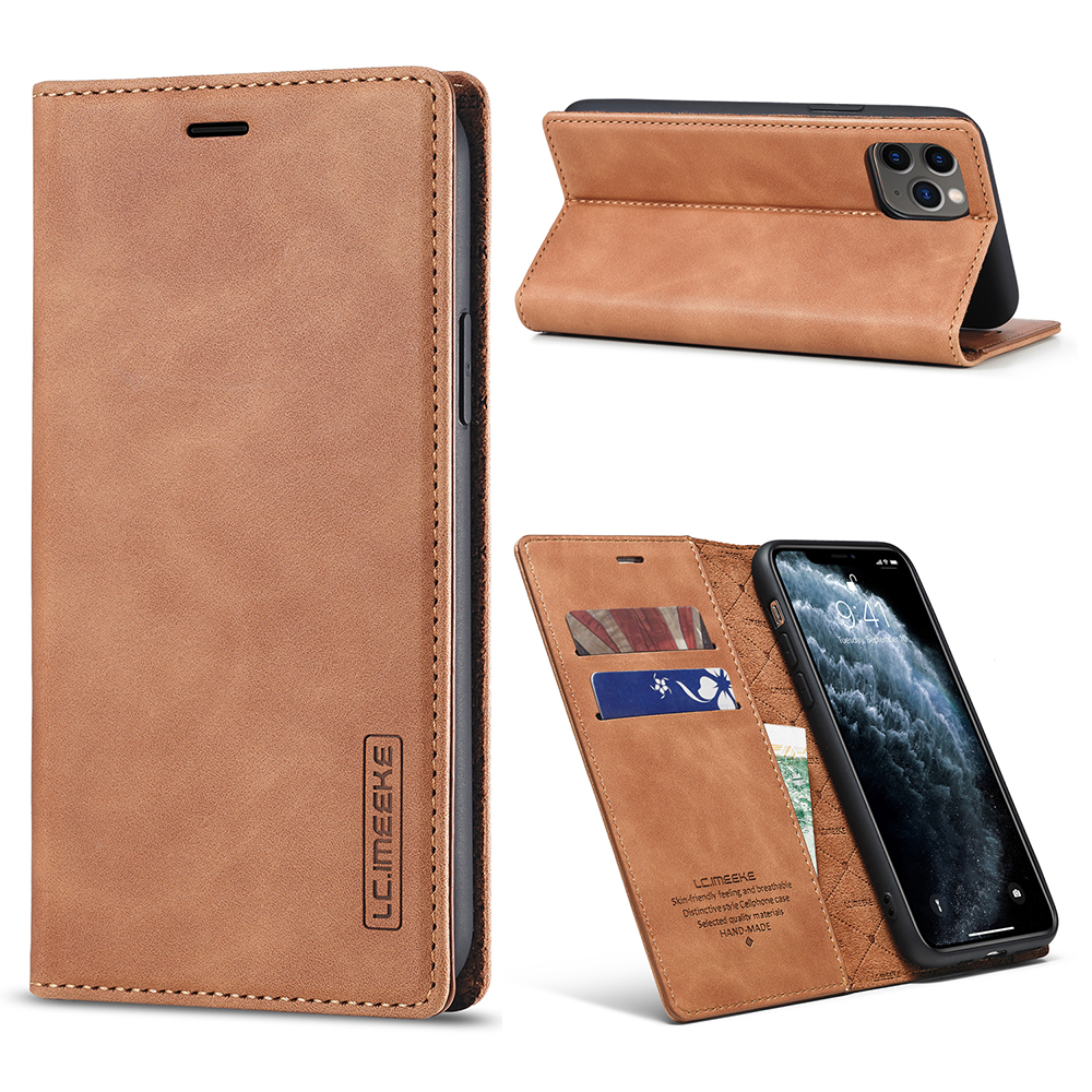 LC.IMEEKE Anti-drop Auto-absorbed Wallet Stand Leather Case for iPhone 11 Pro Max - Brown, iPhone 11 Pro Max 6.5 inch
LC.IMEEKE Anti-drop Auto-absorbed Wallet Stand Leather Case for iPhone 11 Pro Max - Brown, iPhone 11 Pro Max 6.5 inch