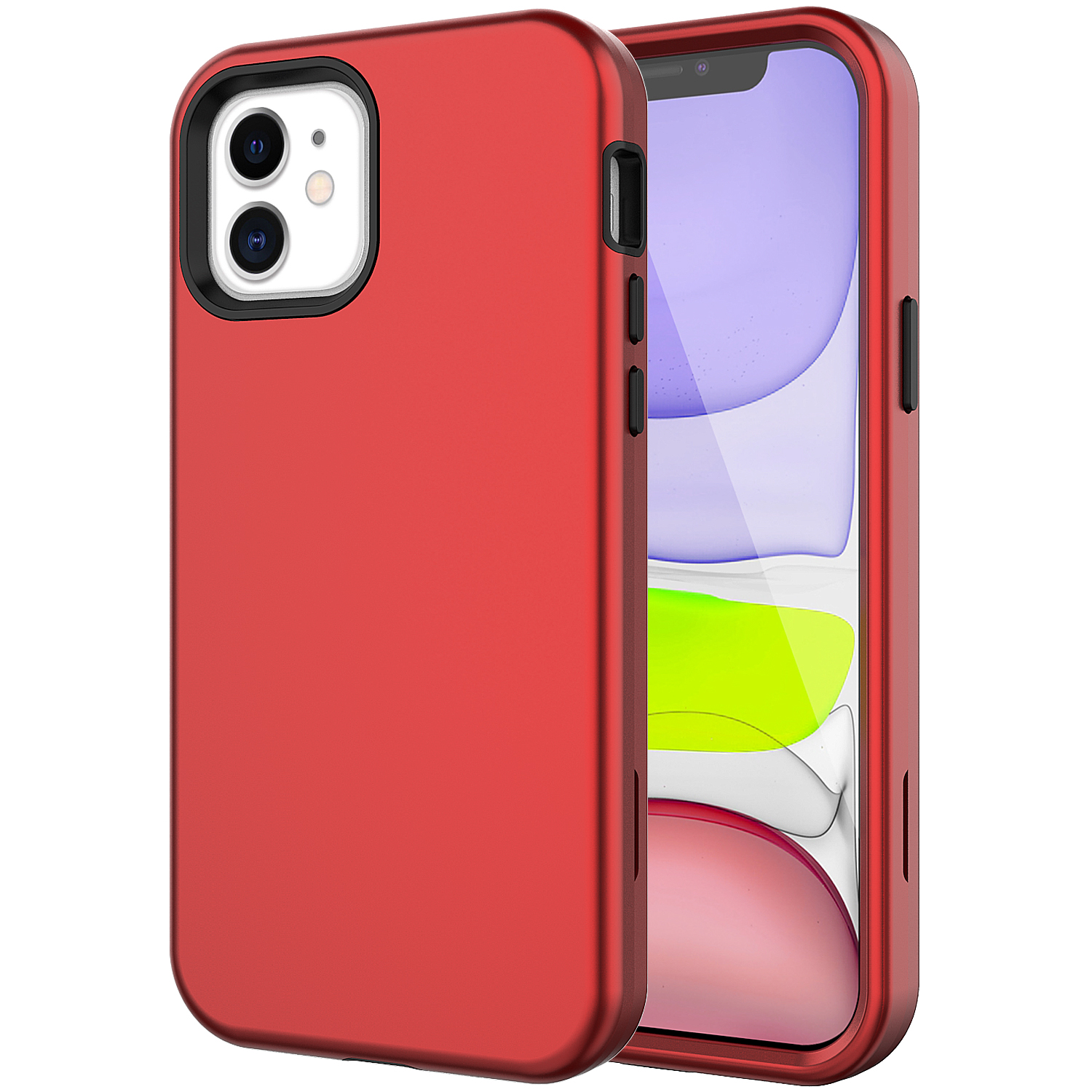 Thickened Shockproof Detachable PC + TPU Phone Casing for iPhone 12 Pro / iPhone 12 - Red, iPhone 12 Pro
Thickened Shockproof Detachable PC + TPU Phone Casing for iPhone 12 Pro / iPhone 12 - Red, iPhone 12 Pro