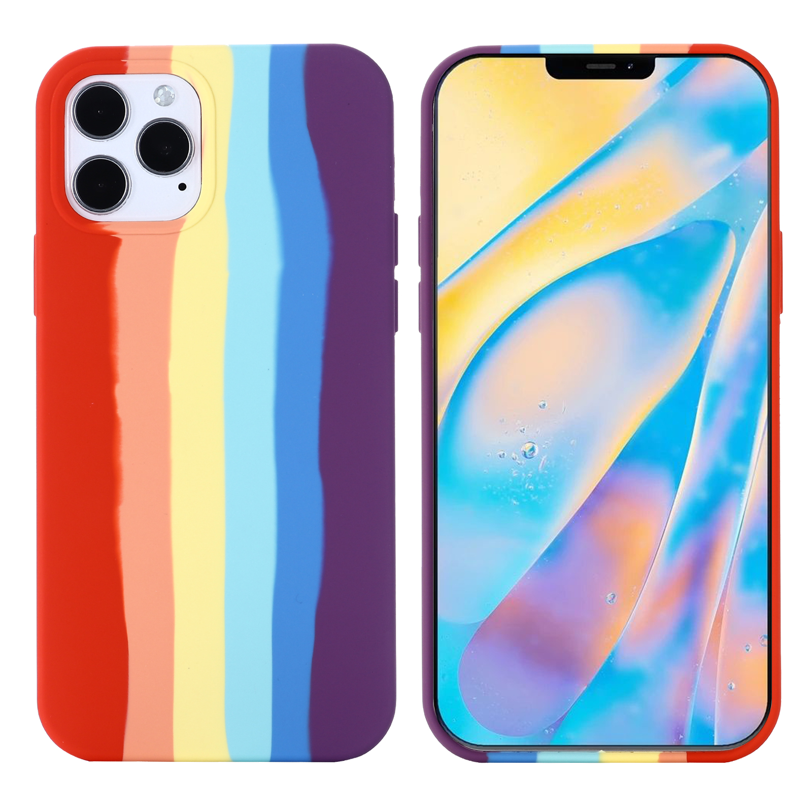 Liquid Silicone Rainbow Pattern Printing Phone Cover Shell for iPhone 12 mini, iPhone 12 mini
Liquid Silicone Rainbow Pattern Printing Phone Cover Shell for iPhone 12 mini, iPhone 12 mini