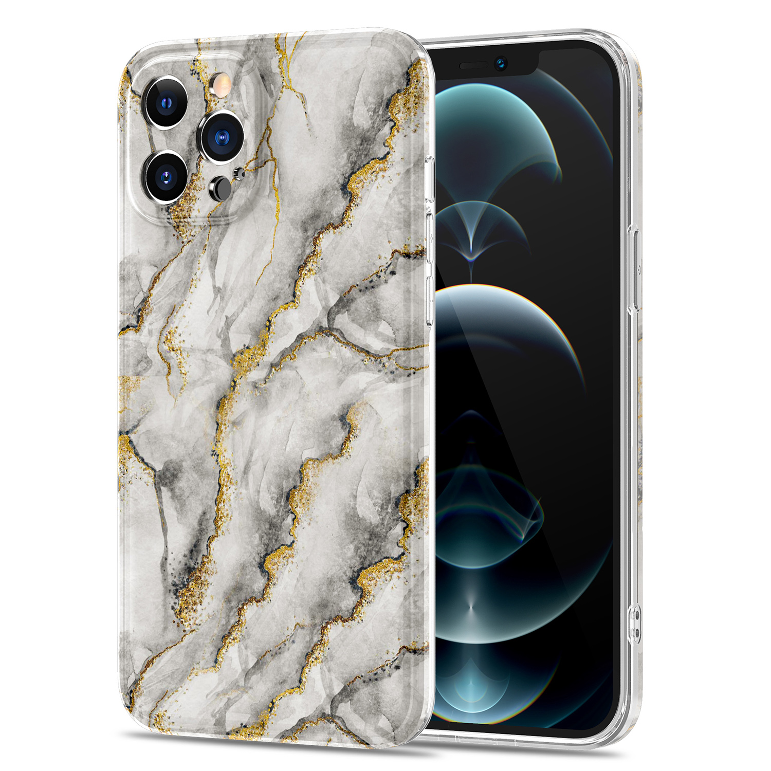 Marble Pattern Printing TPU Phone Cover Shell for iPhone 12 Pro Max - White, iPhone 12 Pro Max
Marble Pattern Printing TPU Phone Cover Shell for iPhone 12 Pro Max - White, iPhone 12 Pro Max