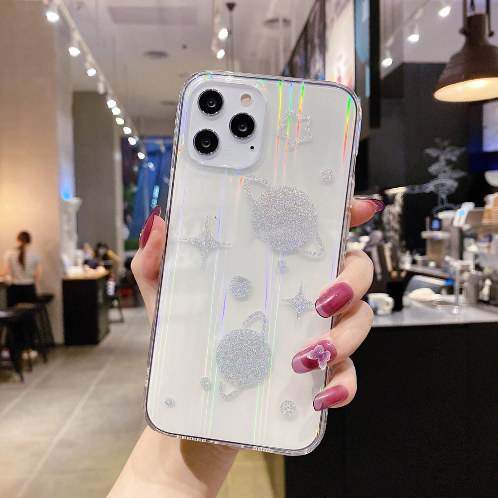 Смятительный Шаблон Мягкий TPU Laser Phone Protetcive Shell Для Iphone 12 Pro - Серебряные Планеты
Смятительный Шаблон Мягкий TPU Laser Phone Protetcive Shell Для Iphone 12 Pro - Серебряные Планеты