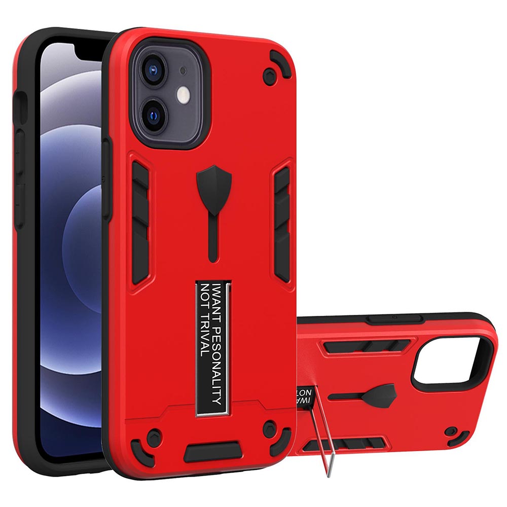 ПК + ТПУ + Металл Невидимый Kickstand 2-IN-1 Чехол Телефона Чехол Для IPhone 12 Mini - Красный, iPhone 12 mini
ПК + ТПУ + Металл Невидимый Kickstand 2-IN-1 Чехол Телефона Чехол Для IPhone 12 Mini - Красный, iPhone 12 mini