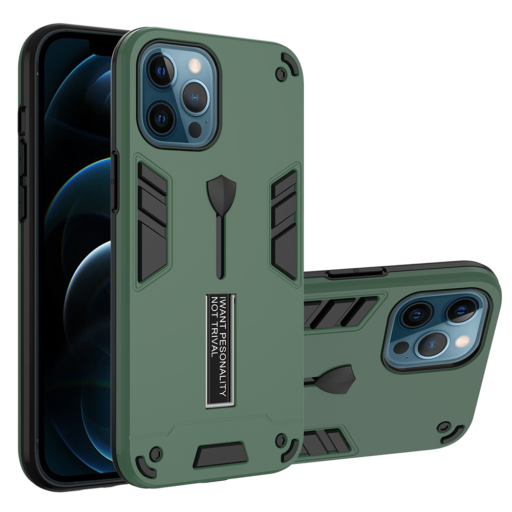 2 В 1 ПК + TPU + Металлический Чехол Для Телефона С Скрытым Кибликатом Для IPhone 12 Pro Max - Зеленый, iPhone 12 Pro Max
2 В 1 ПК + TPU + Металлический Чехол Для Телефона С Скрытым Кибликатом Для IPhone 12 Pro Max - Зеленый, iPhone 12 Pro Max