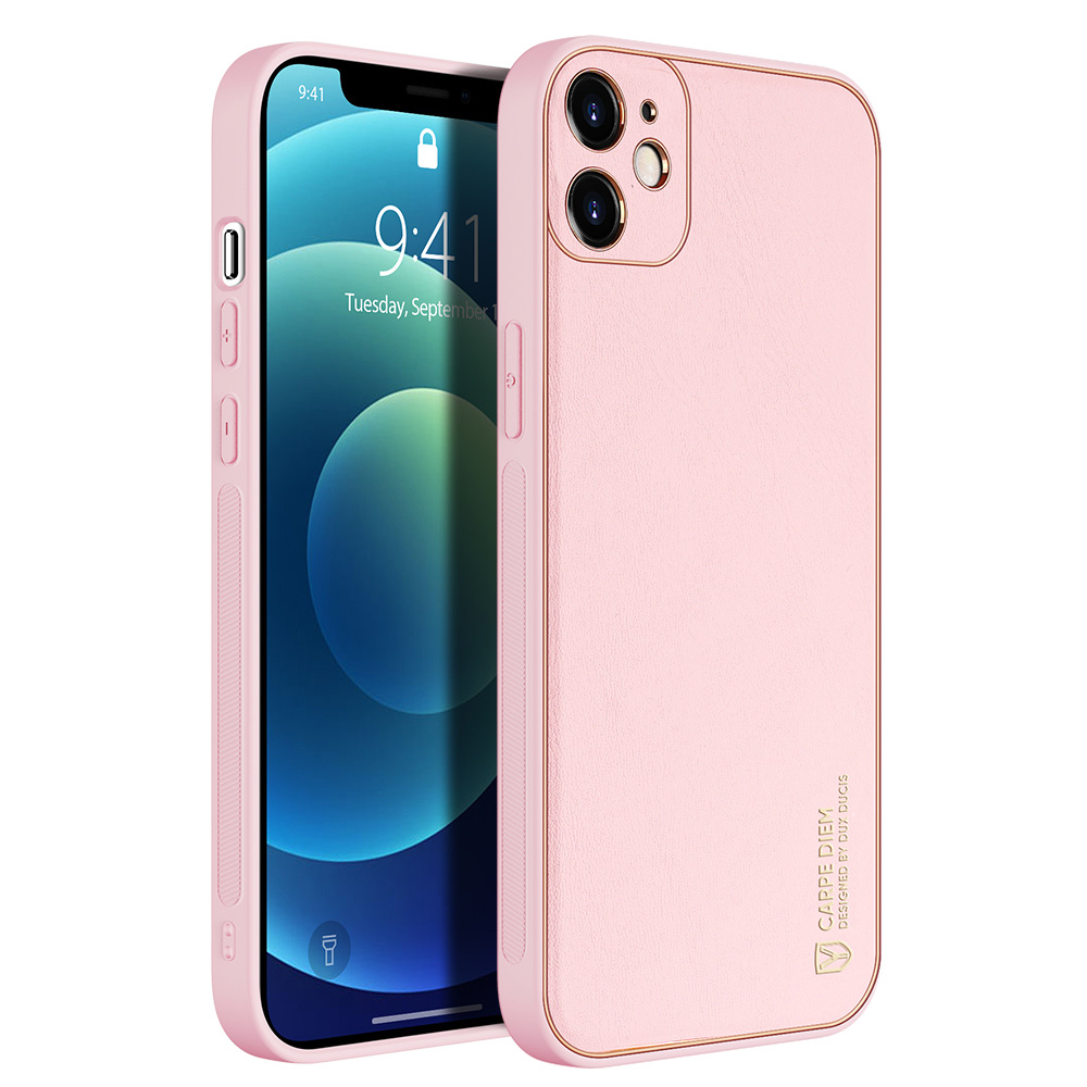 DUX DUCIS YOLO Series PU Leather Coated Plated PC TPU Hybrid Case for iPhone 12 6.1 inch - Pink, iPhone 12
DUX DUCIS YOLO Series PU Leather Coated Plated PC TPU Hybrid Case for iPhone 12 6.1 inch - Pink, iPhone 12