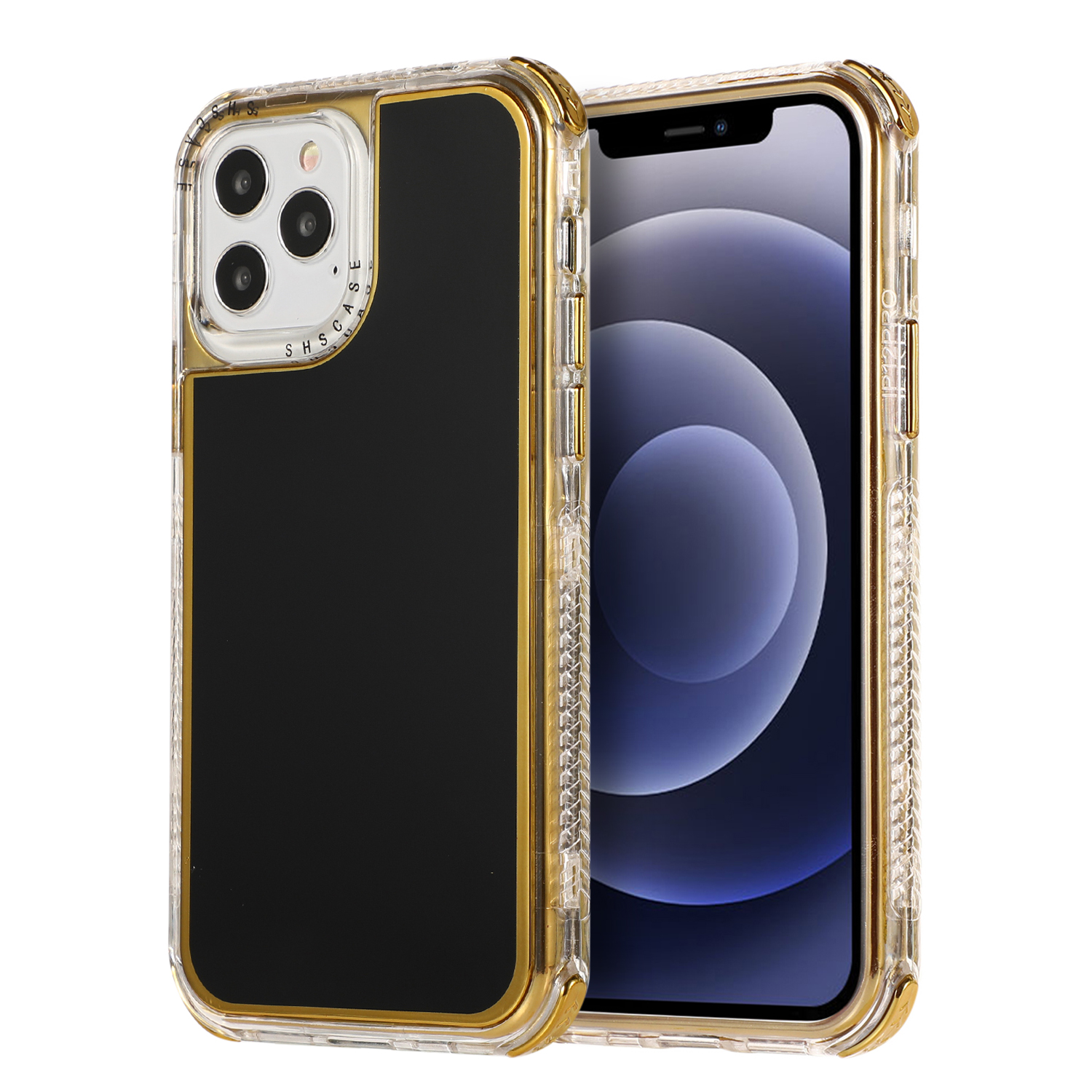 Жесткий ПК + Гальваническое Покрытие TPU Защитный Чехол Для IPhone 12 Pro Max - Чернить, iPhone 12 Pro Max
Жесткий ПК + Гальваническое Покрытие TPU Защитный Чехол Для IPhone 12 Pro Max - Чернить, iPhone 12 Pro Max