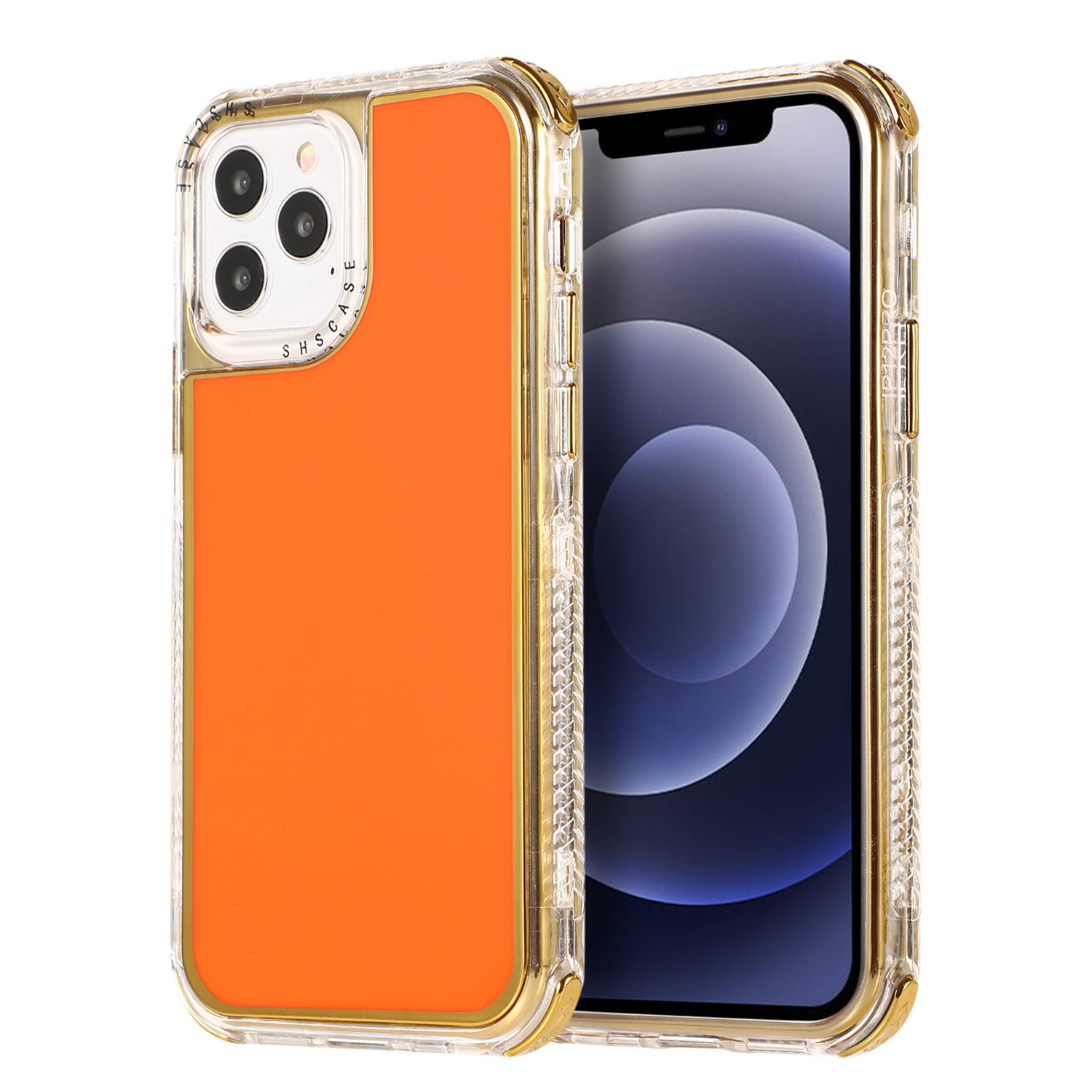 Hard PC+Electroplating TPU Protective Case for iPhone 12 Pro / iPhone 12 - Orange, iPhone 12 Pro
Hard PC+Electroplating TPU Protective Case for iPhone 12 Pro / iPhone 12 - Orange, iPhone 12 Pro