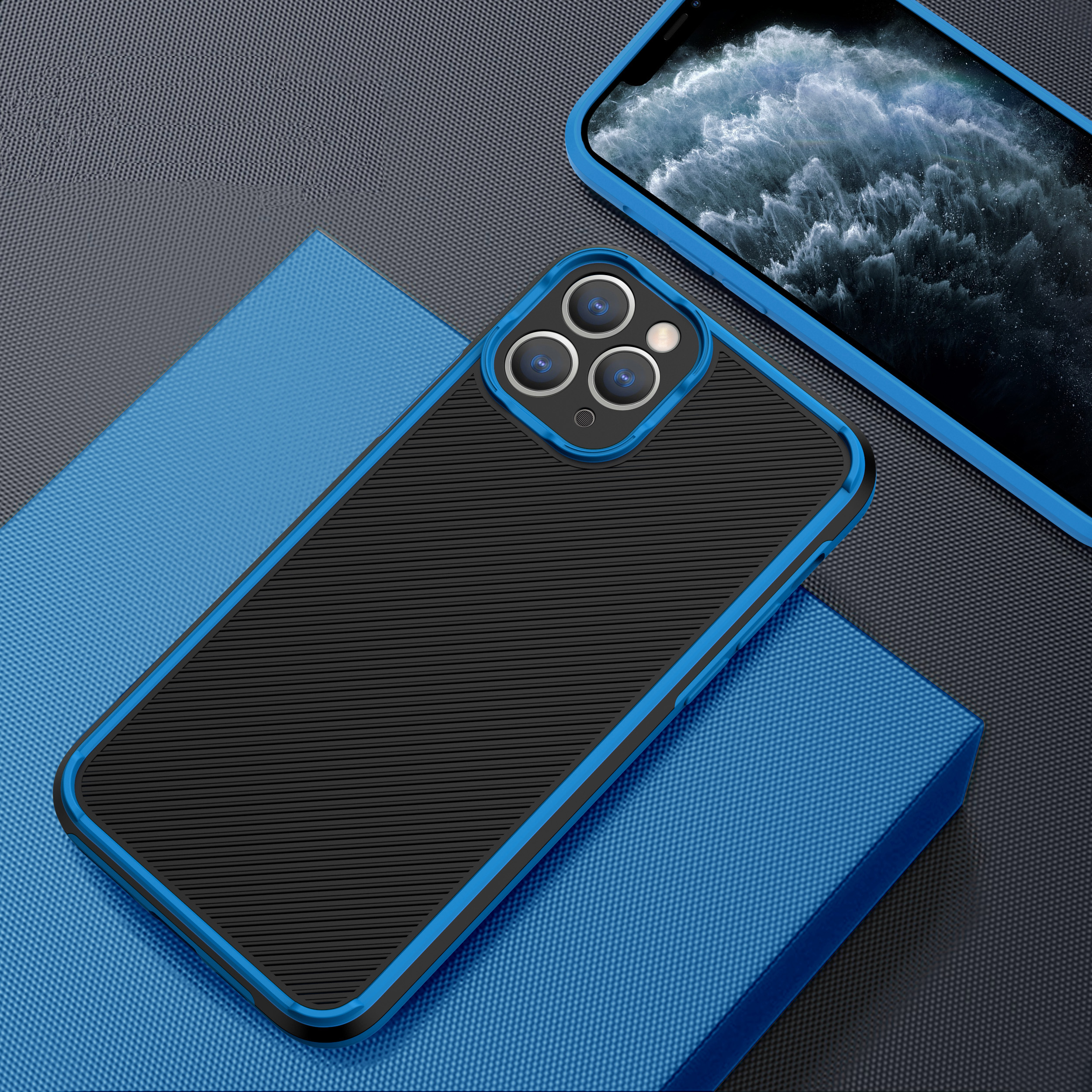Precise Hole Opening Bi-Color Eye Protection Series Anti-Drop Phone Cover Shell for iPhone 12 Pro - Blue, iPhone 12 Pro
Precise Hole Opening Bi-Color Eye Protection Series Anti-Drop Phone Cover Shell for iPhone 12 Pro - Blue, iPhone 12 Pro