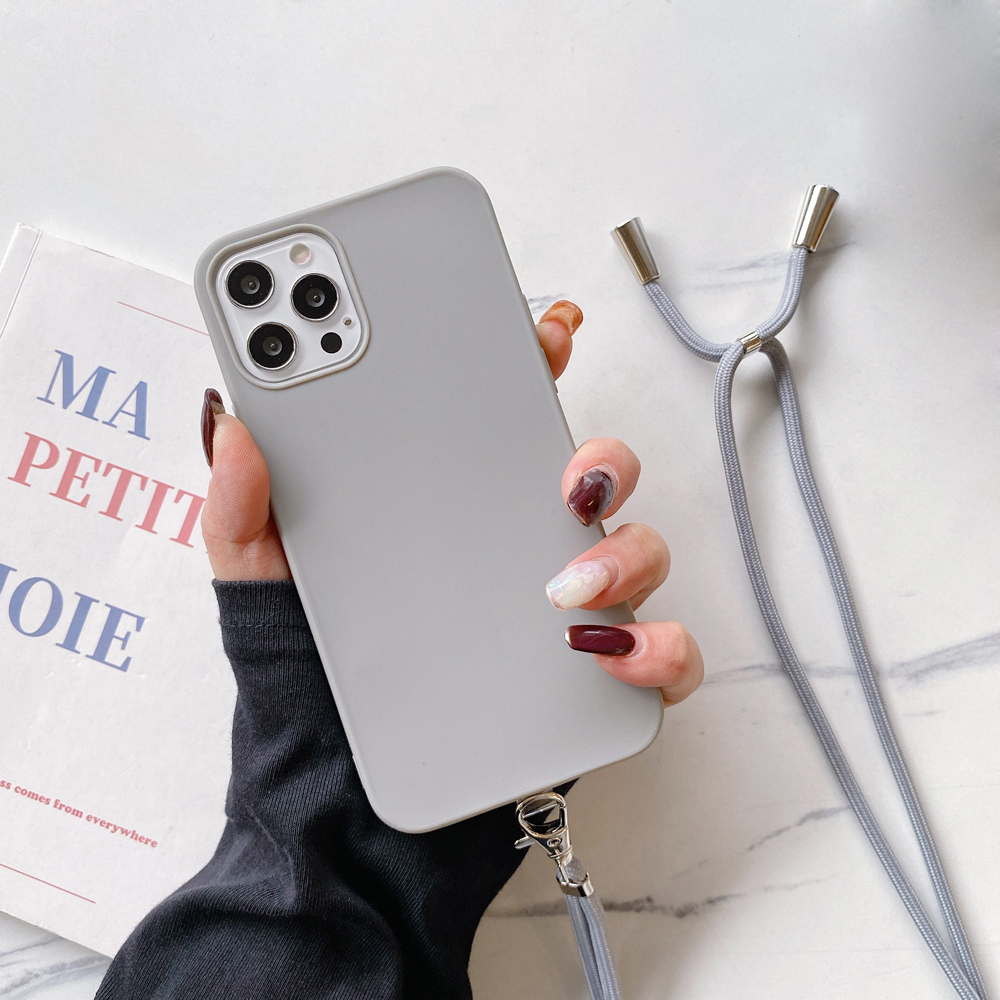 Сплошной Цвет Candy TPU Защитный Чехол Для Телефона С Ремешком Для IPhone 12 Pro / iPhone 12. - Серый, iPhone 12 Pro
Сплошной Цвет Candy TPU Защитный Чехол Для Телефона С Ремешком Для IPhone 12 Pro / iPhone 12. - Серый, iPhone 12 Pro