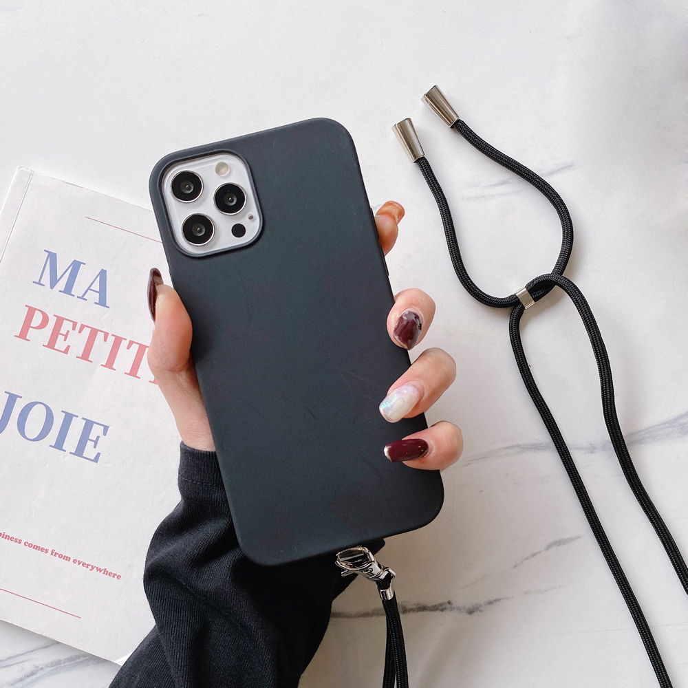 Solid Color Candy TPU Protective Phone Case with Strap for iPhone 12 Pro Max - Black, iPhone 12 Pro Max
Solid Color Candy TPU Protective Phone Case with Strap for iPhone 12 Pro Max - Black, iPhone 12 Pro Max