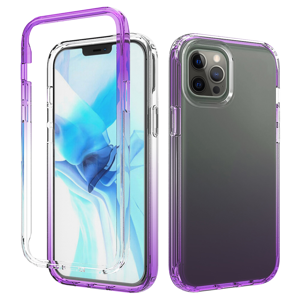 Gradient Color Clear TPU + PC Phone Case for iPhone 12 Pro Max - Purple, iPhone 12 Pro Max
Gradient Color Clear TPU + PC Phone Case for iPhone 12 Pro Max - Purple, iPhone 12 Pro Max