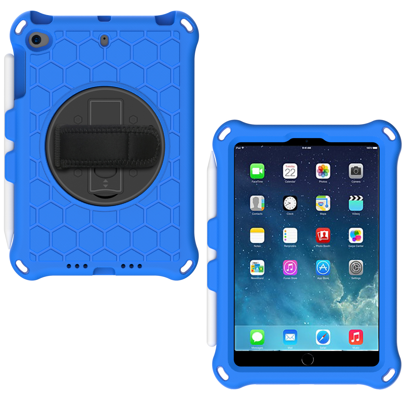 Honeycomb Texture EVA Tablet Protector with Handy Strap + Kickstand for iPad mini 4/(2019) 7.9 inch - Blue/Black, iPad mini 4
Honeycomb Texture EVA Tablet Protector with Handy Strap + Kickstand for iPad mini 4/(2019) 7.9 inch - Blue/Black, iPad mini 4