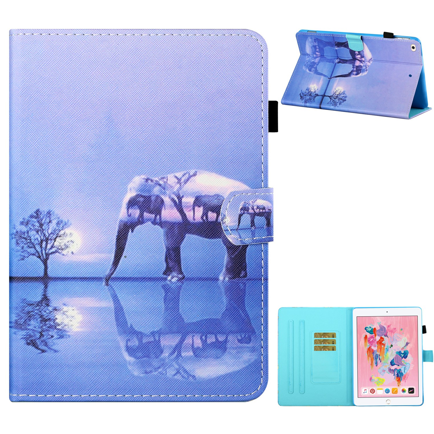 Pattern Printing Universal Leather Case Shell for iPad Air 2/iPad Air (2013)/iPad 9.7-inch (2017)/iPad 9.7-inch (2018) - Elephant, iPad Air 2
Pattern Printing Universal Leather Case Shell for iPad Air 2/iPad Air (2013)/iPad 9.7-inch (2017)/iPad 9.7-inch (2018) - Elephant, iPad Air 2