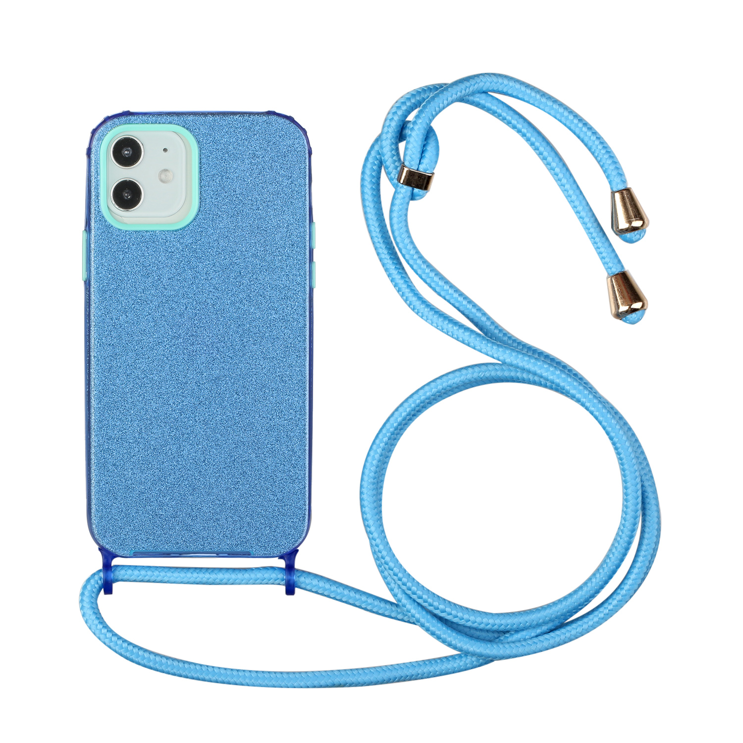 Adjustable Strap + Soft TPU Phone Case with Glitter Powder Design for iPhone 12 Pro Max - Blue, iPhone 12 Pro Max
Adjustable Strap + Soft TPU Phone Case with Glitter Powder Design for iPhone 12 Pro Max - Blue, iPhone 12 Pro Max