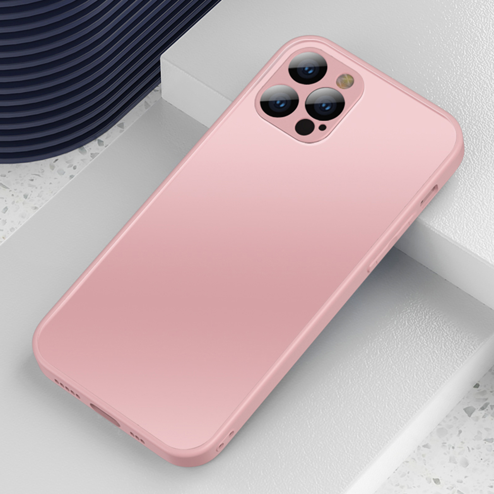 Matte Tempered Glass Surface + Liquid Silicone Phone Protective Case for iPhone 12 Pro Max - Pink, iPhone 12 Pro Max
Matte Tempered Glass Surface + Liquid Silicone Phone Protective Case for iPhone 12 Pro Max - Pink, iPhone 12 Pro Max