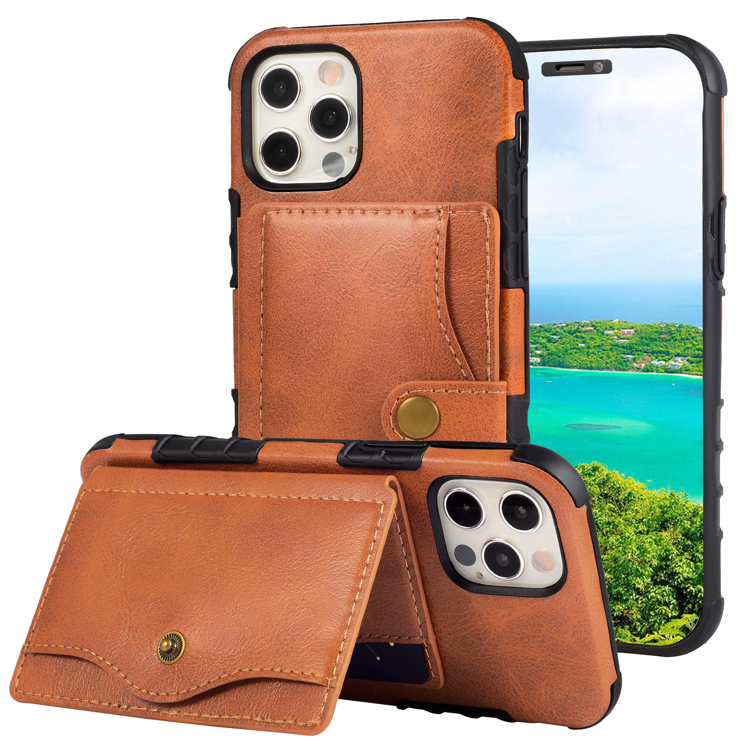 Слот Для Карт Kickstand Design PU Кожа PU + TPU Чехол Для Телефона С Ремешком Для IPhone 12 Pro Max - Апельсин, iPhone 12 Pro Max
Слот Для Карт Kickstand Design PU Кожа PU + TPU Чехол Для Телефона С Ремешком Для IPhone 12 Pro Max - Апельсин, iPhone 12 Pro Max