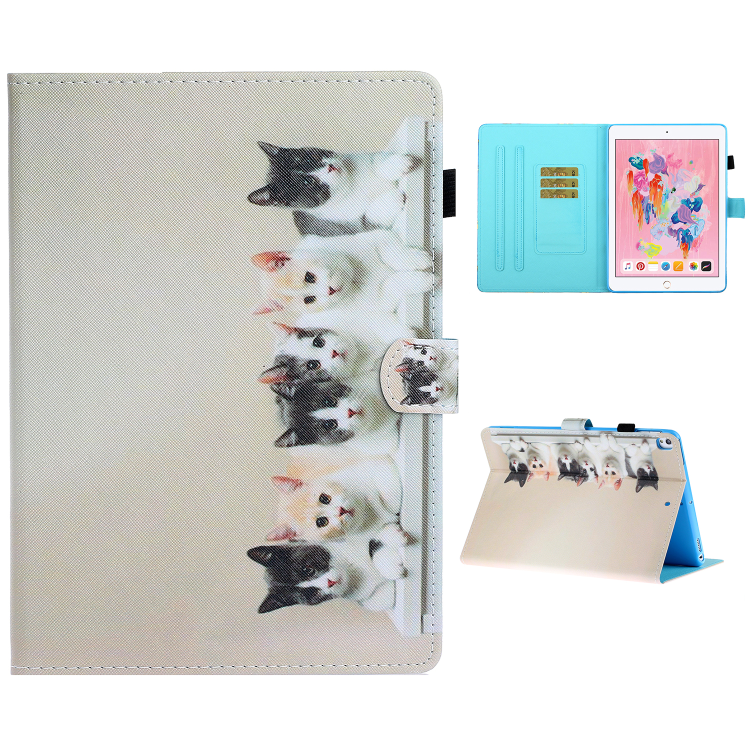 Pattern Printing Card Holder Leather Tablet Case for iPad 10.2 (2021)/(2020)/(2019)/iPad Air 10.5 inch (2019) - Kitties, iPad 10.2 (2020)
Pattern Printing Card Holder Leather Tablet Case for iPad 10.2 (2021)/(2020)/(2019)/iPad Air 10.5 inch (2019) - Kitties, iPad 10.2 (2020)