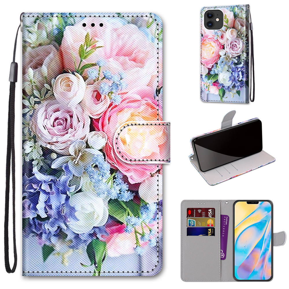 Wallet Stand Leather New Patterned Cover for iPhone 12 mini - Blooming Flower, iPhone 12 mini
Wallet Stand Leather New Patterned Cover for iPhone 12 mini - Blooming Flower, iPhone 12 mini