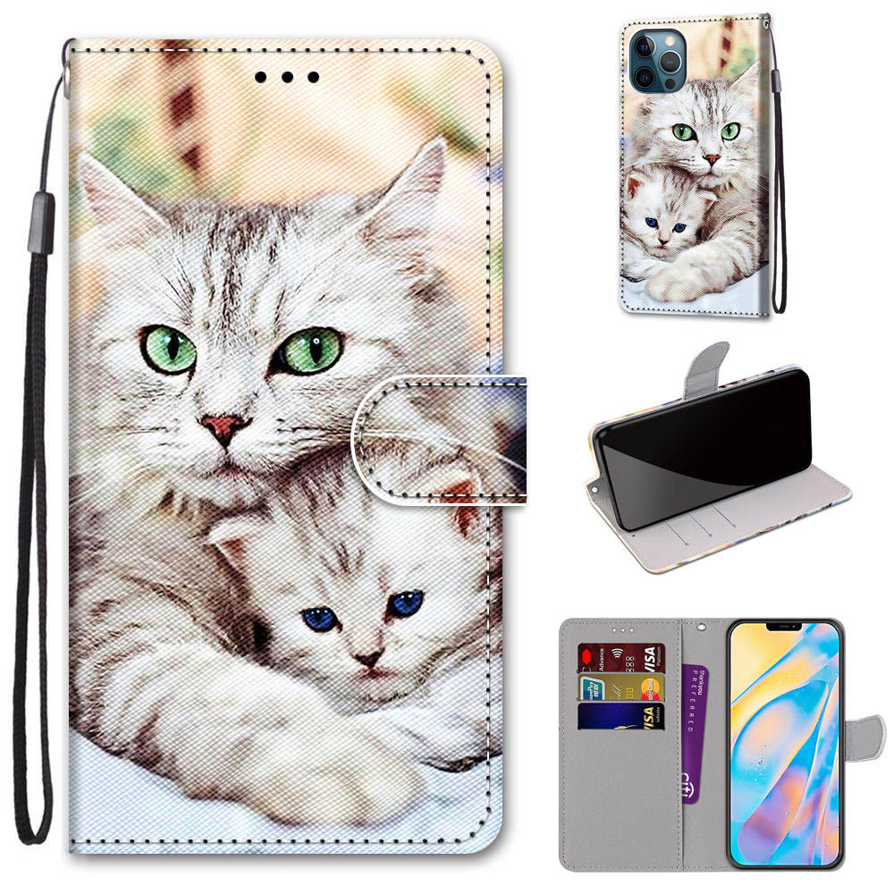 Стенд Чехол Для IPhone 12 Pro Max Новая Узорная Кожаная Крышка - Два Кота, iPhone 12 Pro Max
Стенд Чехол Для IPhone 12 Pro Max Новая Узорная Кожаная Крышка - Два Кота, iPhone 12 Pro Max