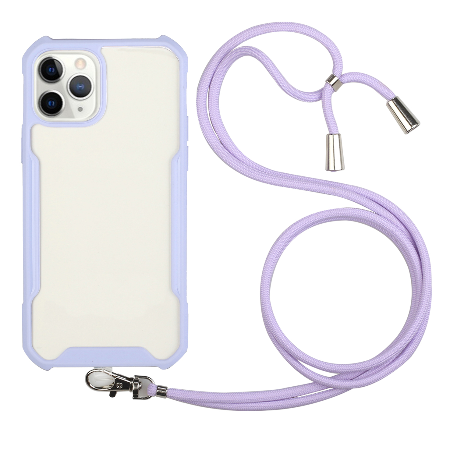 Acrylic+TPU Shockproof Phone Case with Strap for iPhone 11 6.1-inch - Purple, iPhone 11 6.1 inch
Acrylic+TPU Shockproof Phone Case with Strap for iPhone 11 6.1-inch - Purple, iPhone 11 6.1 inch