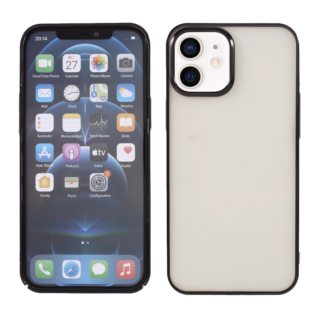 MUTURAL Electroplating Transparent Hard PC Phone Protective Cover Case for iPhone 12 mini - Black, iPhone 12 mini
MUTURAL Electroplating Transparent Hard PC Phone Protective Cover Case for iPhone 12 mini - Black, iPhone 12 mini