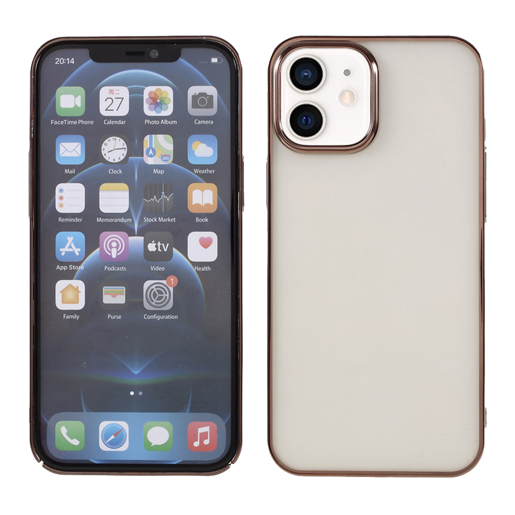 MUTURAL Transparent Hard PC Phone Protective Cover Electroplating Case for iPhone 12/12 Pro - Gold, iPhone 12
MUTURAL Transparent Hard PC Phone Protective Cover Electroplating Case for iPhone 12/12 Pro - Gold, iPhone 12