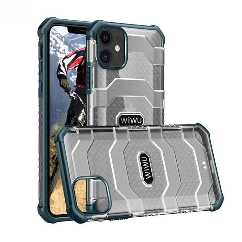 WIWU Hard PC Panel + Soft TPU Edge Non-slip Shell Cover for iPhone 12 mini - Blackish Green, iPhone 12 mini
WIWU Hard PC Panel + Soft TPU Edge Non-slip Shell Cover for iPhone 12 mini - Blackish Green, iPhone 12 mini