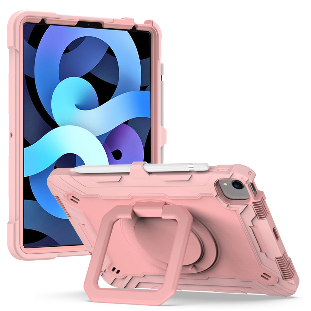 Dual Protection PC and Silicone Tablet Case with Rotating Kickstand Design for iPad Pro 11-inch (2021)(2020)(2018)/Air (2020)/Air (2022) - Rose Gold, iPad Pro 11-inch (2021)
Dual Protection PC and Silicone Tablet Case with Rotating Kickstand Design for iPad Pro 11-inch (2021)(2020)(2018)/Air (2020)/Air (2022) - Rose Gold, iPad Pro 11-inch (2021)