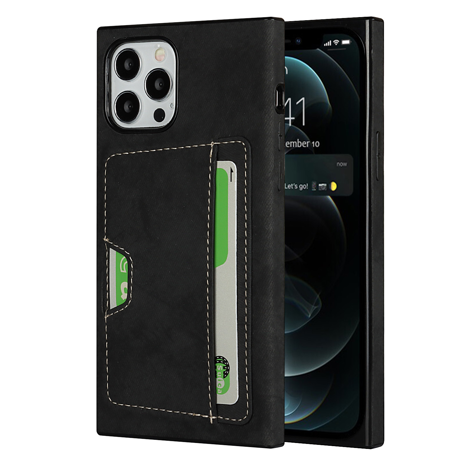 Velvet Feeling Waterproof Skin Leather TPU Case with Card Holder for iPhone 12/12 Pro - Black, iPhone 12
Velvet Feeling Waterproof Skin Leather TPU Case with Card Holder for iPhone 12/12 Pro - Black, iPhone 12