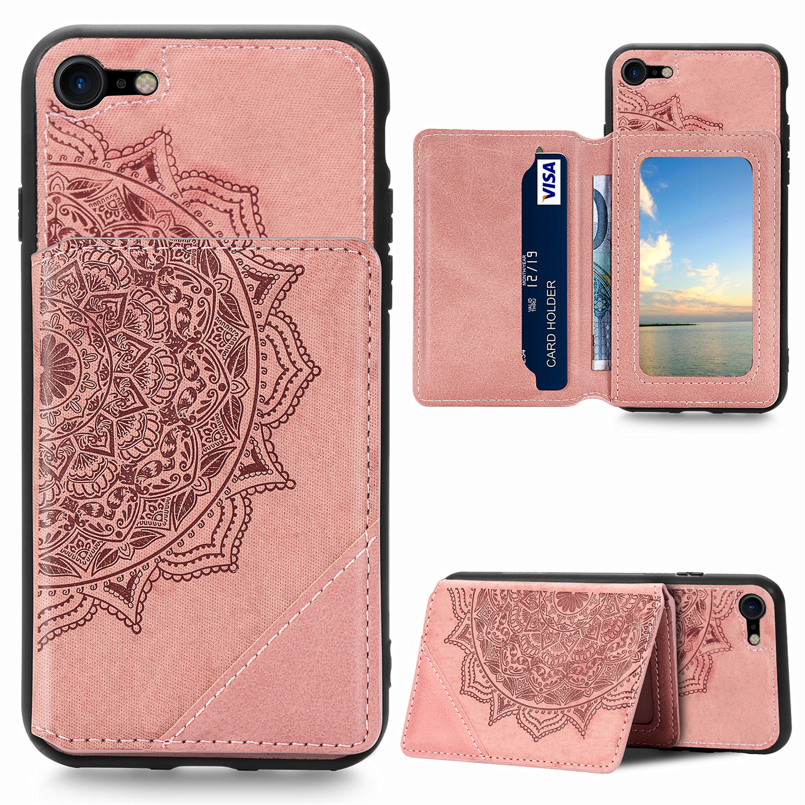 Мандала Цветочный Рисунок PU Кожа+tpu Flip Wallet Case Для Iphone SE (2 -е Поколение) / 8 / 7 - Розовый, iPhone SE (2022)
Мандала Цветочный Рисунок PU Кожа+tpu Flip Wallet Case Для Iphone SE (2 -е Поколение) / 8 / 7 - Розовый, iPhone SE (2022)