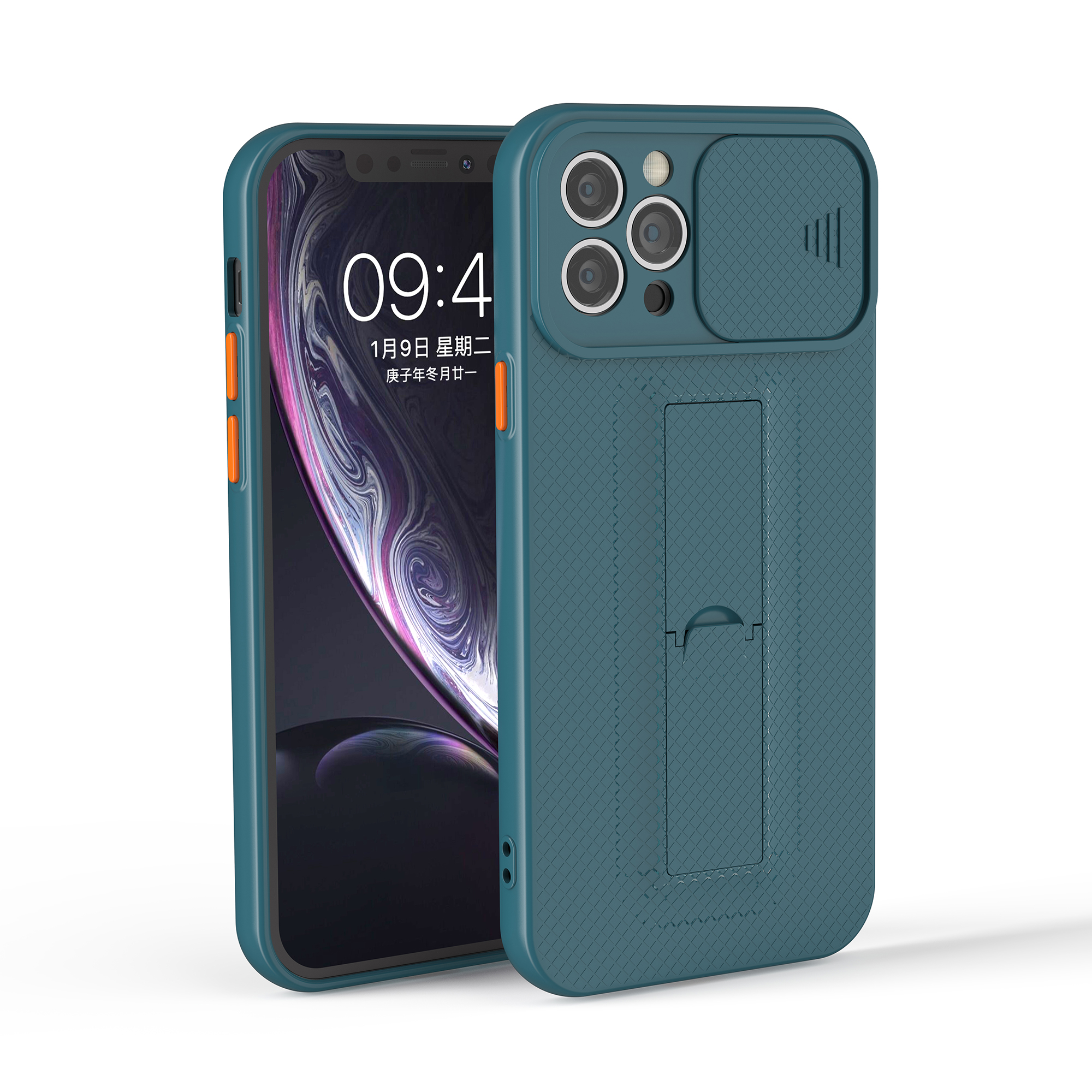 Kickstand Design Hard PC + TPU Phone Case with Slide Camera Cover for iPhone 12 Pro - Green, iPhone 12 Pro
Kickstand Design Hard PC + TPU Phone Case with Slide Camera Cover for iPhone 12 Pro - Green, iPhone 12 Pro