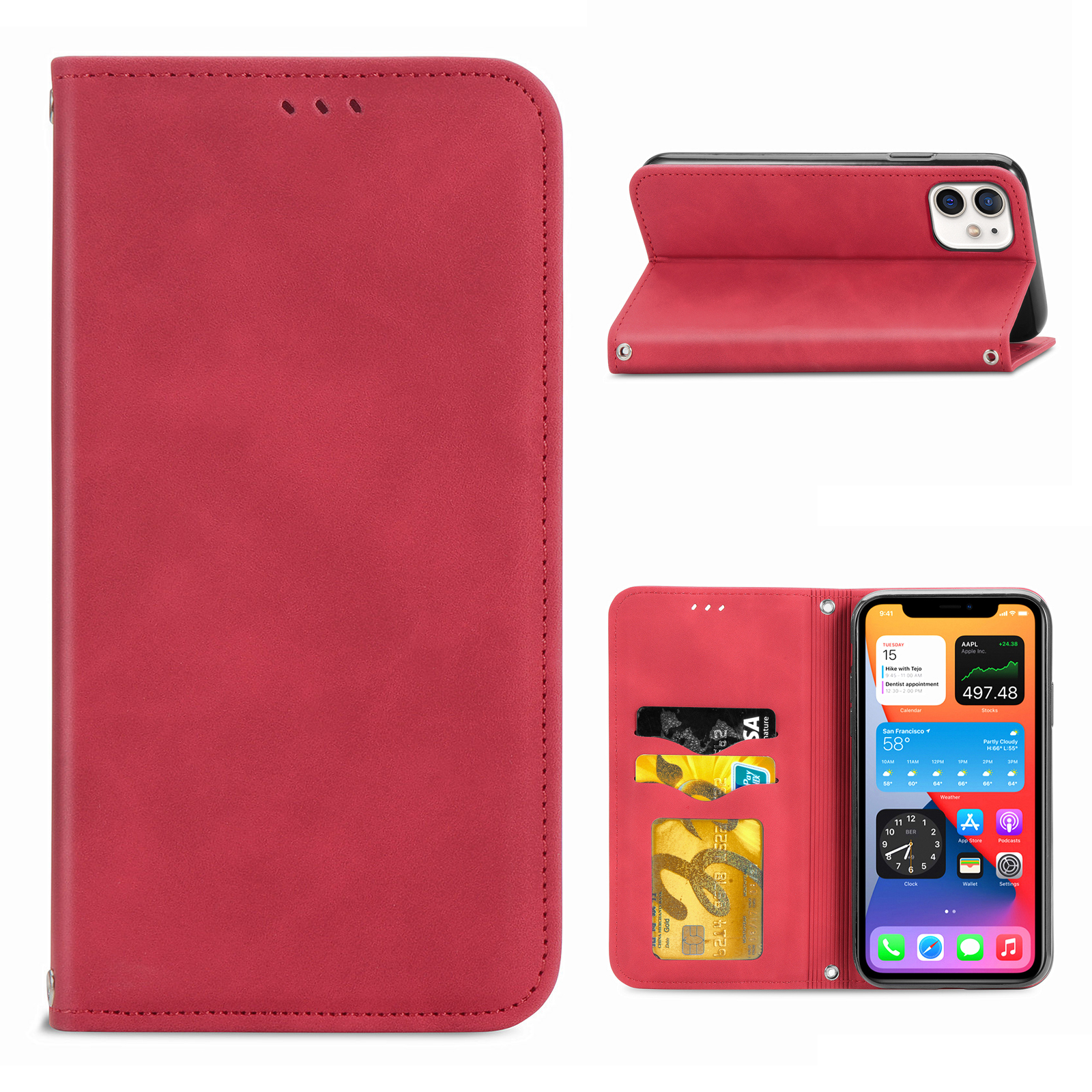 Автопабированный Винтажный Кожаный Корпус PU Для Iphone 12 Mini 5,4 Дюйма - Красный, iPhone 12 mini
Автопабированный Винтажный Кожаный Корпус PU Для Iphone 12 Mini 5,4 Дюйма - Красный, iPhone 12 mini