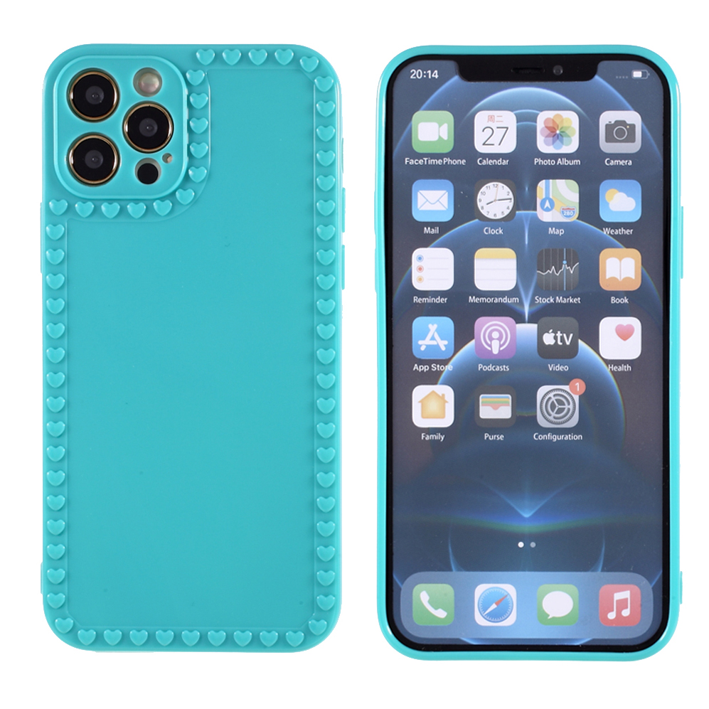 Heart Pattern Frame Decor Soft TPU Cover Phone Case for iPhone 12 Pro Max - Blue, iPhone 12 Pro Max
Heart Pattern Frame Decor Soft TPU Cover Phone Case for iPhone 12 Pro Max - Blue, iPhone 12 Pro Max
